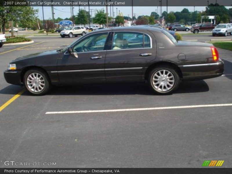  2007 Town Car Signature Charcoal Beige Metallic