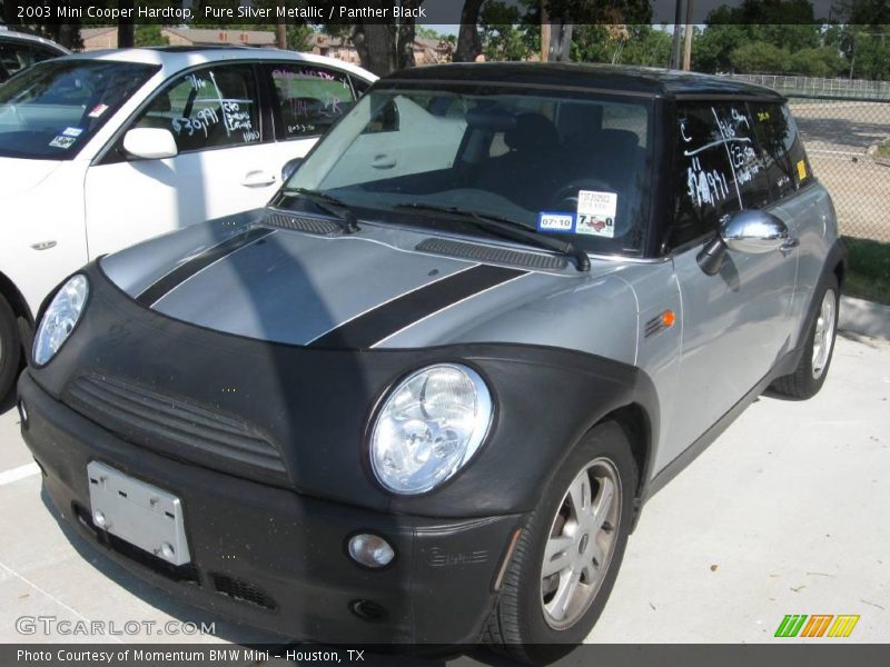 Pure Silver Metallic / Panther Black 2003 Mini Cooper Hardtop