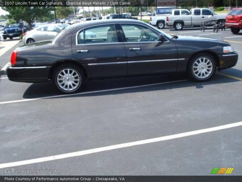 Charcoal Beige Metallic / Light Camel 2007 Lincoln Town Car Signature