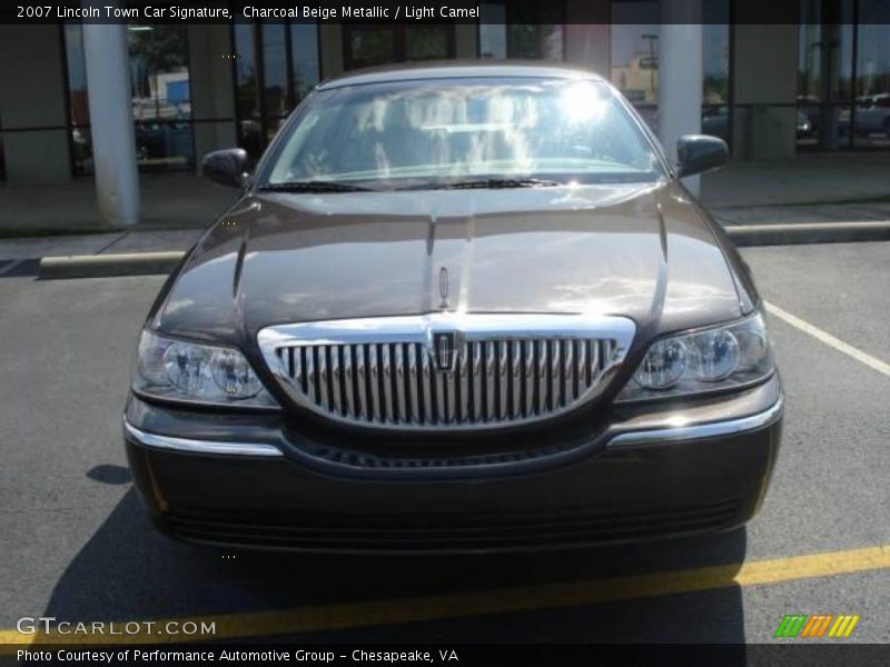 Charcoal Beige Metallic / Light Camel 2007 Lincoln Town Car Signature