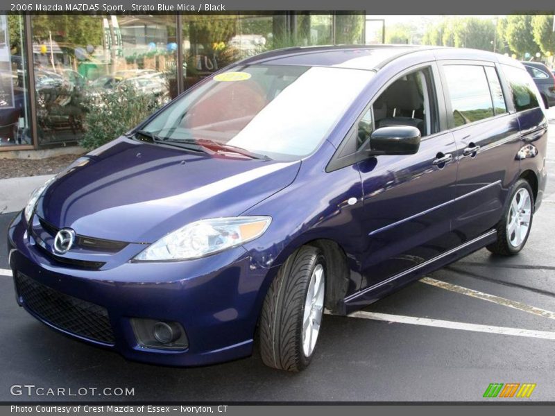 Strato Blue Mica / Black 2006 Mazda MAZDA5 Sport