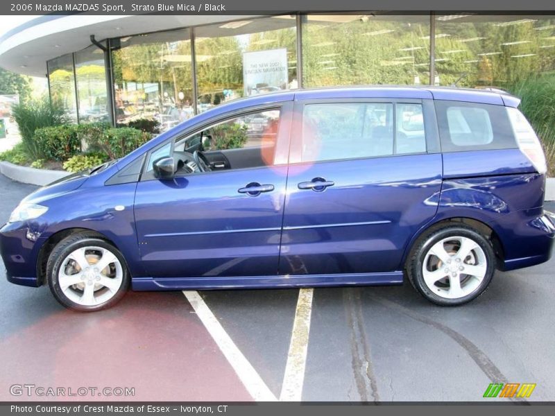 Strato Blue Mica / Black 2006 Mazda MAZDA5 Sport