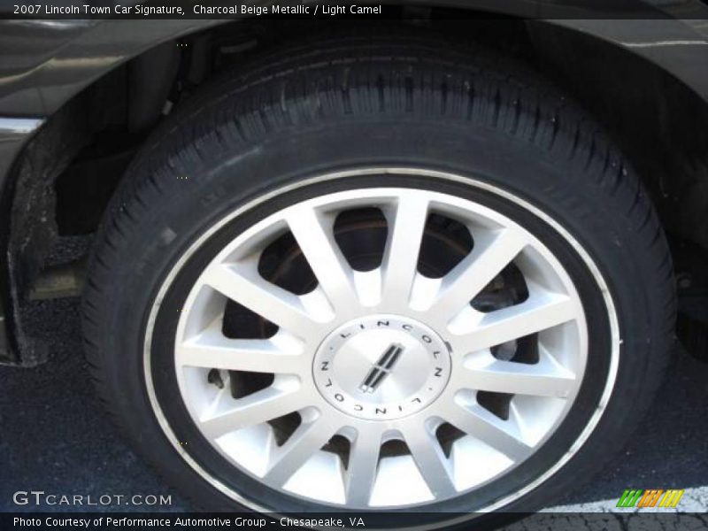 Charcoal Beige Metallic / Light Camel 2007 Lincoln Town Car Signature
