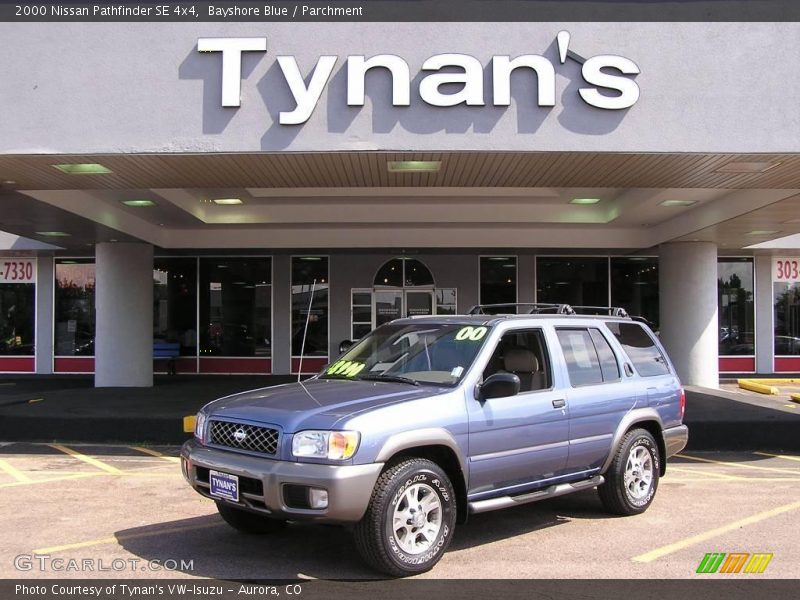 Bayshore Blue / Parchment 2000 Nissan Pathfinder SE 4x4