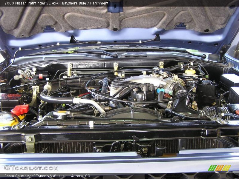 Bayshore Blue / Parchment 2000 Nissan Pathfinder SE 4x4
