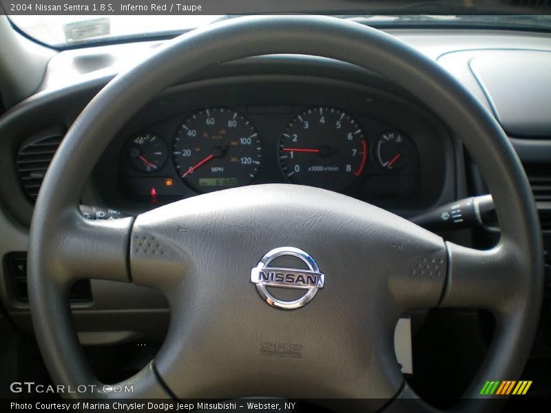 Inferno Red / Taupe 2004 Nissan Sentra 1.8 S