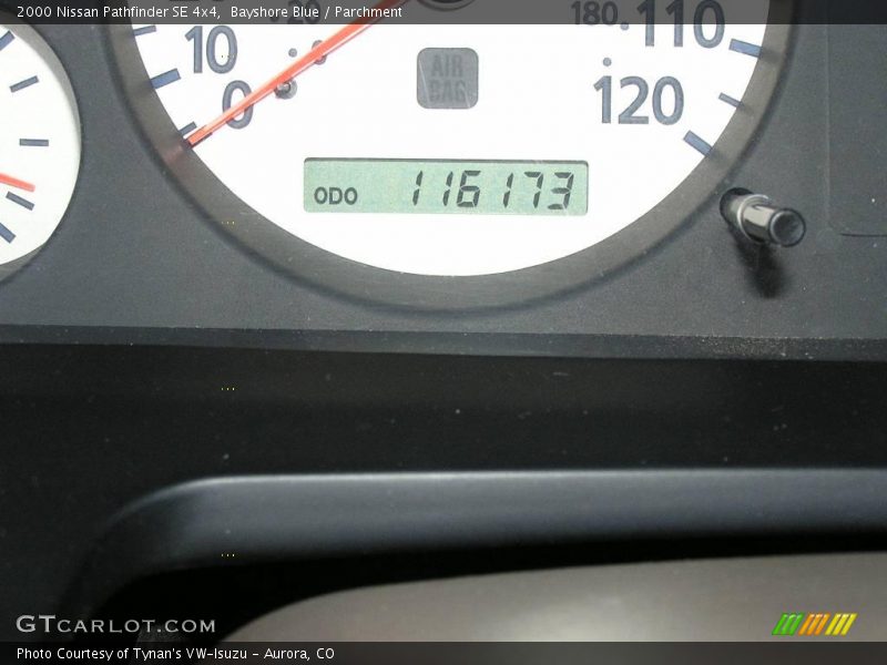 Bayshore Blue / Parchment 2000 Nissan Pathfinder SE 4x4