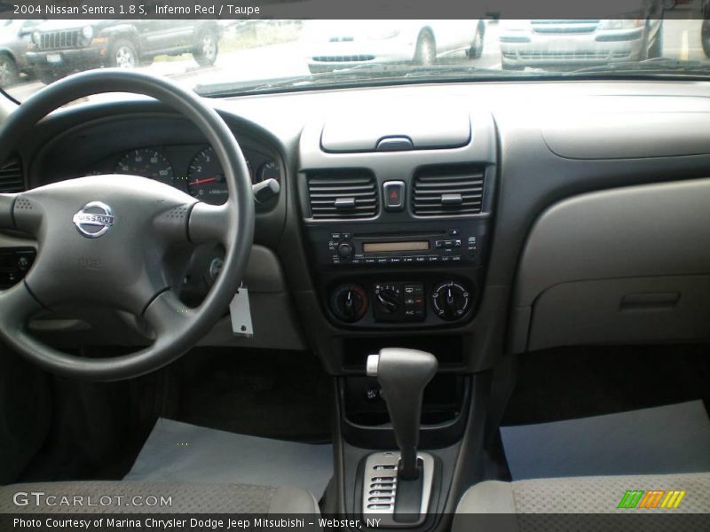 Inferno Red / Taupe 2004 Nissan Sentra 1.8 S