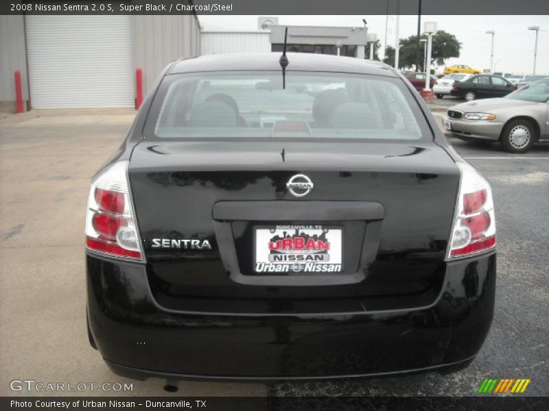 Super Black / Charcoal/Steel 2008 Nissan Sentra 2.0 S