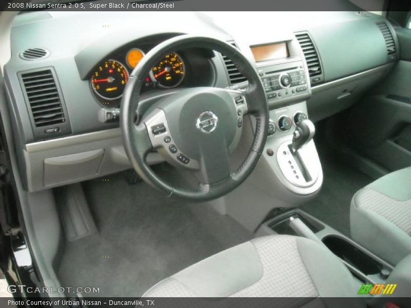 Super Black / Charcoal/Steel 2008 Nissan Sentra 2.0 S