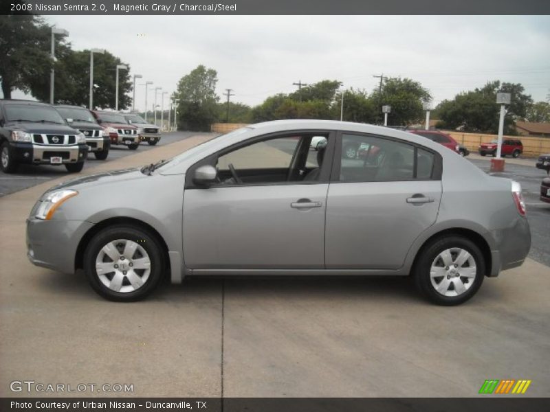 Magnetic Gray / Charcoal/Steel 2008 Nissan Sentra 2.0