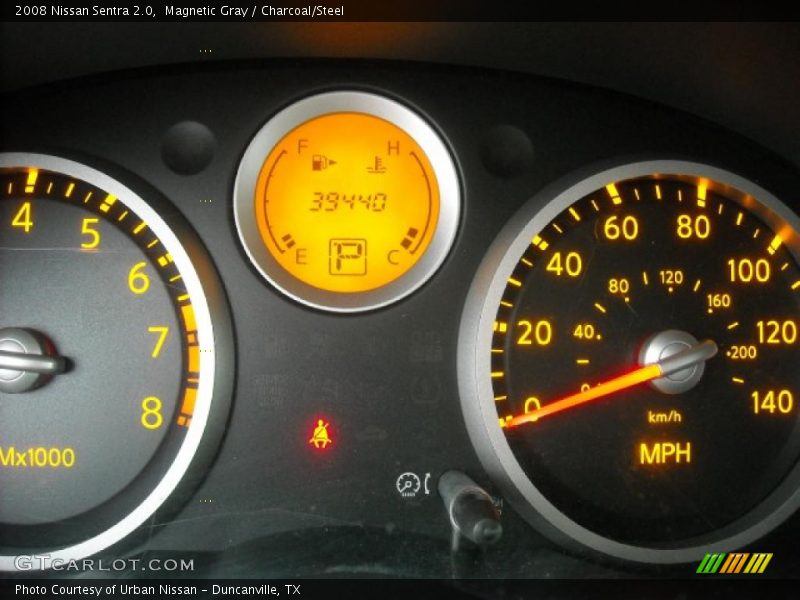 Magnetic Gray / Charcoal/Steel 2008 Nissan Sentra 2.0