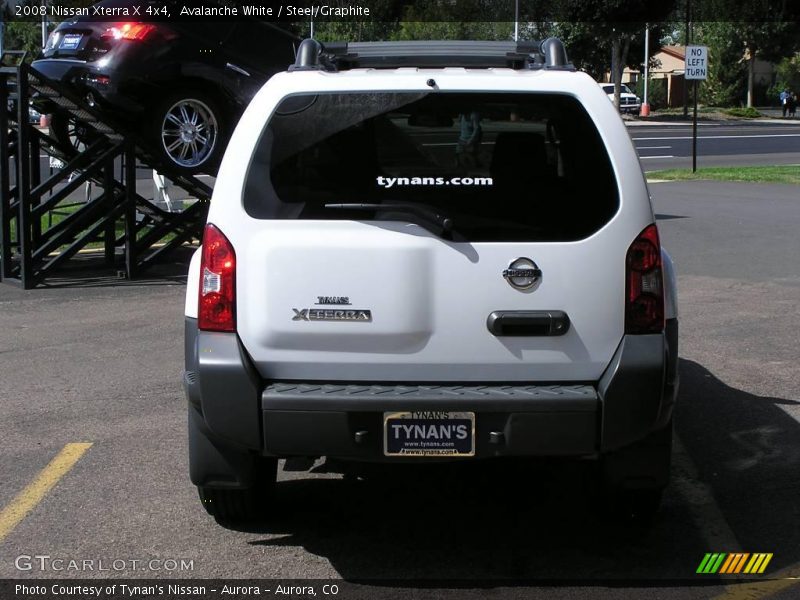 Avalanche White / Steel/Graphite 2008 Nissan Xterra X 4x4