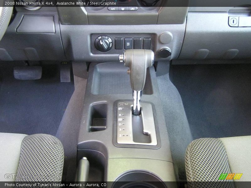 Avalanche White / Steel/Graphite 2008 Nissan Xterra X 4x4