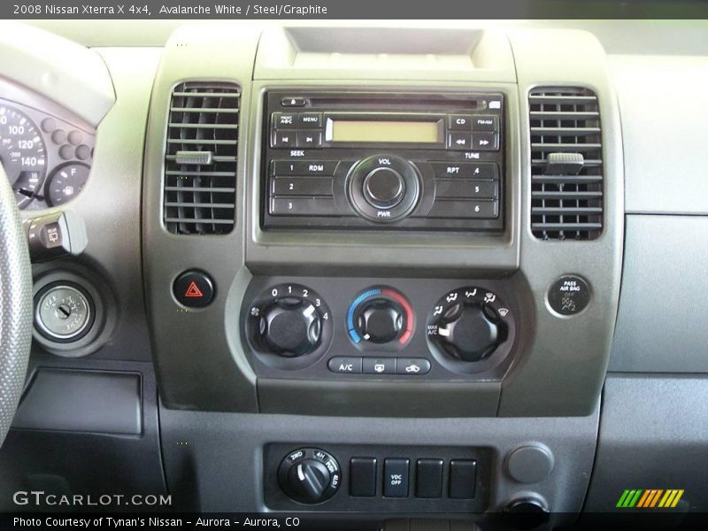 Avalanche White / Steel/Graphite 2008 Nissan Xterra X 4x4