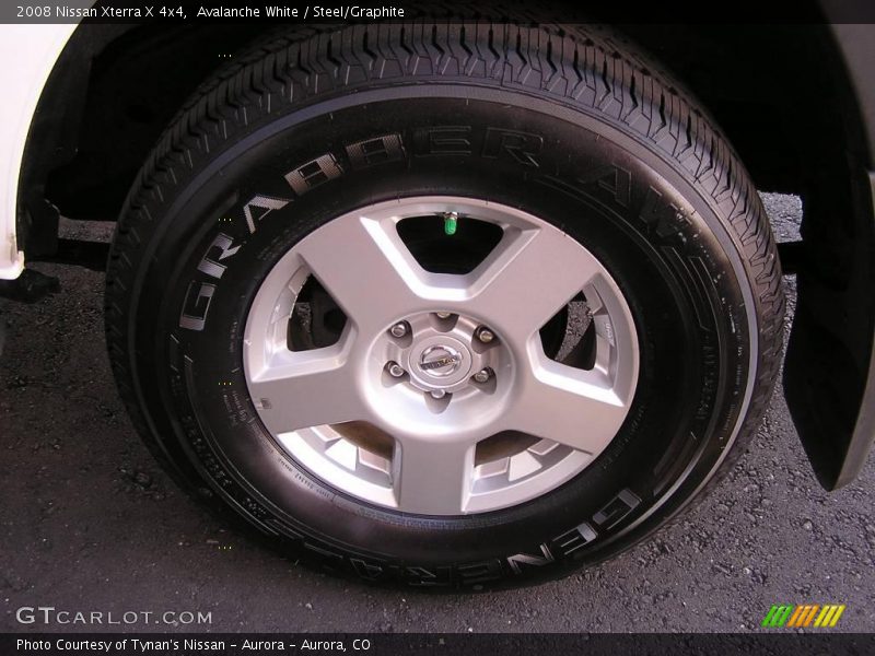 Avalanche White / Steel/Graphite 2008 Nissan Xterra X 4x4