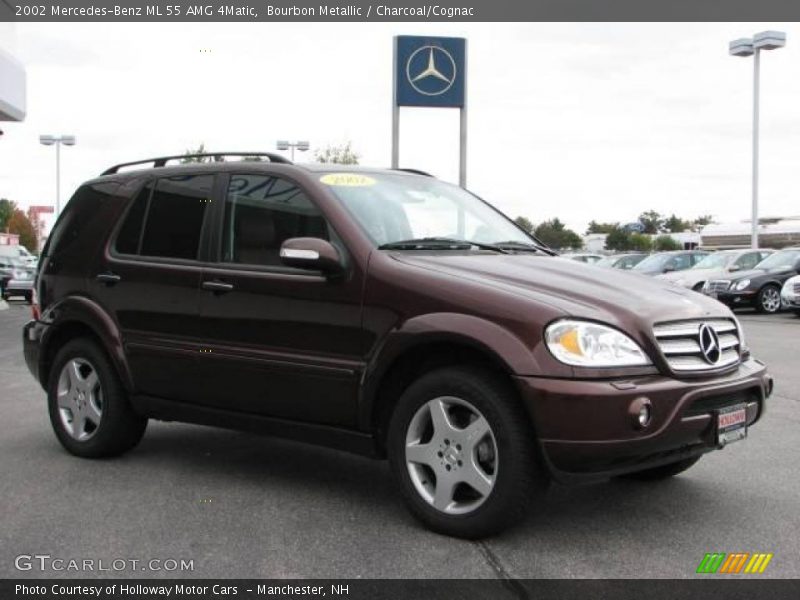 Bourbon Metallic / Charcoal/Cognac 2002 Mercedes-Benz ML 55 AMG 4Matic