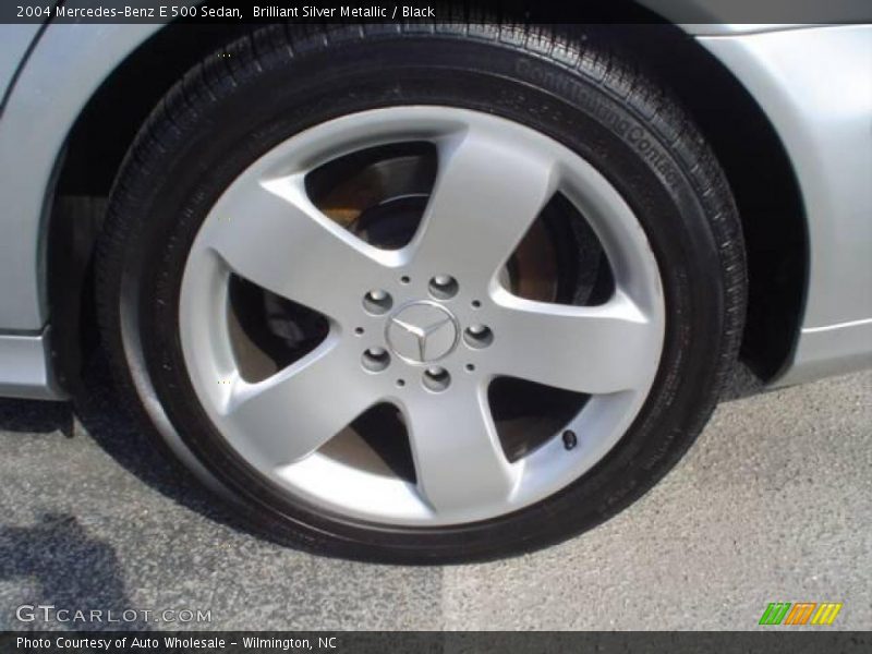 Brilliant Silver Metallic / Black 2004 Mercedes-Benz E 500 Sedan