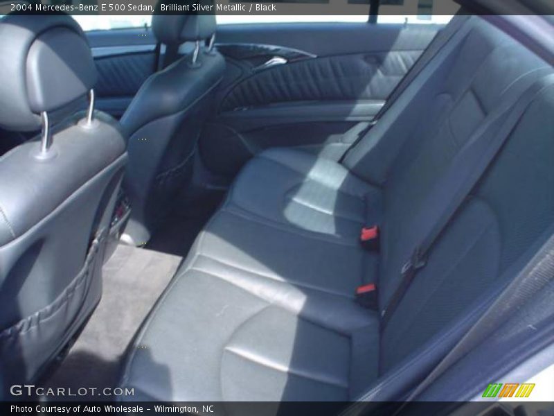 Brilliant Silver Metallic / Black 2004 Mercedes-Benz E 500 Sedan