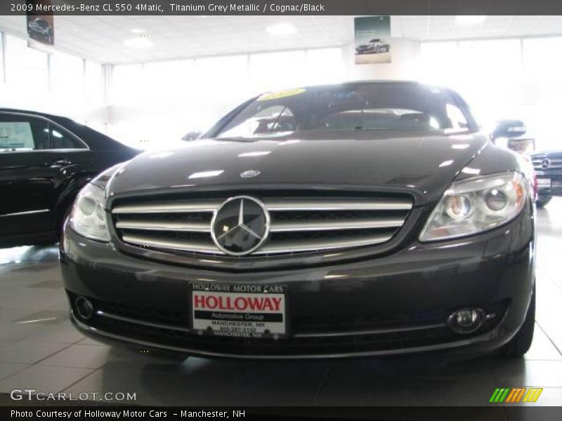 Titanium Grey Metallic / Cognac/Black 2009 Mercedes-Benz CL 550 4Matic