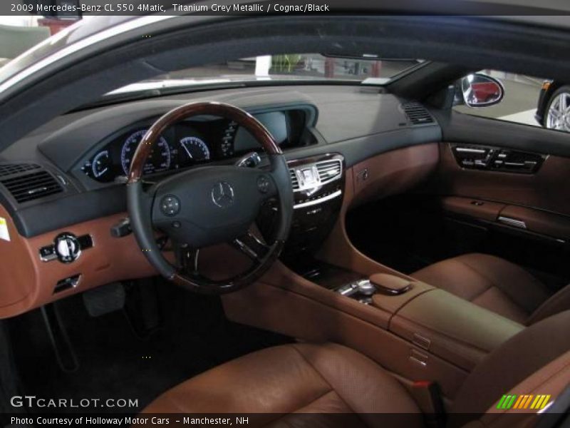 Titanium Grey Metallic / Cognac/Black 2009 Mercedes-Benz CL 550 4Matic