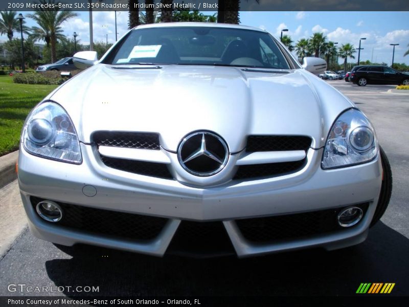 Iridium Silver Metallic / Black 2009 Mercedes-Benz SLK 350 Roadster