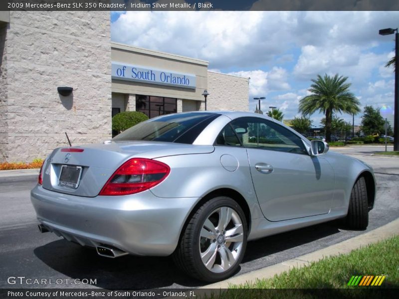 Iridium Silver Metallic / Black 2009 Mercedes-Benz SLK 350 Roadster