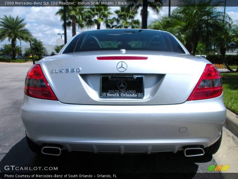 Iridium Silver Metallic / Black 2009 Mercedes-Benz SLK 350 Roadster