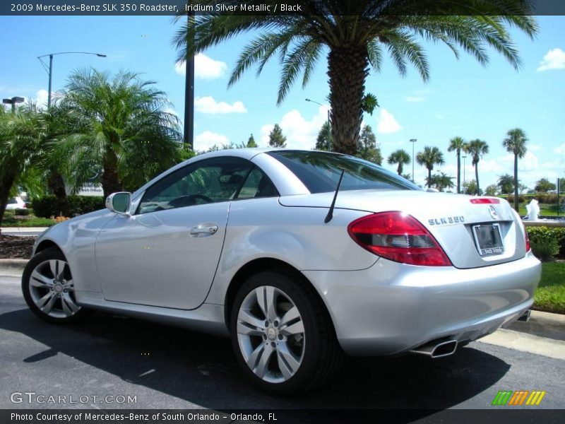 Iridium Silver Metallic / Black 2009 Mercedes-Benz SLK 350 Roadster