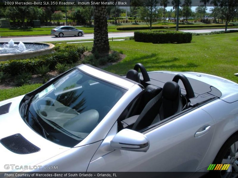 Iridium Silver Metallic / Black 2009 Mercedes-Benz SLK 350 Roadster
