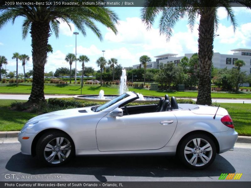 Iridium Silver Metallic / Black 2009 Mercedes-Benz SLK 350 Roadster