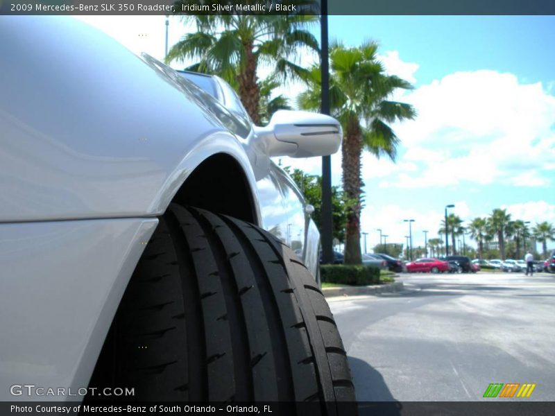 Iridium Silver Metallic / Black 2009 Mercedes-Benz SLK 350 Roadster