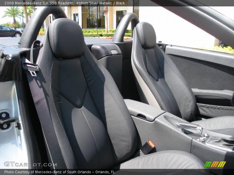 Iridium Silver Metallic / Black 2009 Mercedes-Benz SLK 350 Roadster