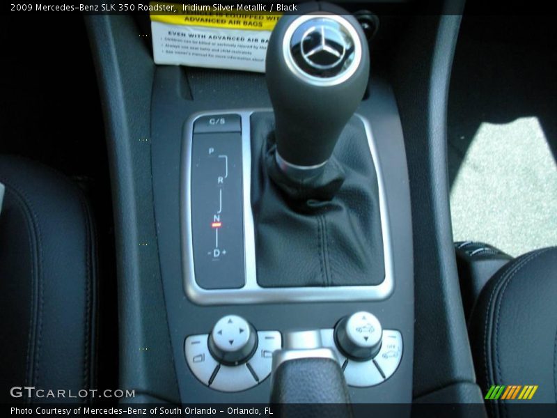 Iridium Silver Metallic / Black 2009 Mercedes-Benz SLK 350 Roadster