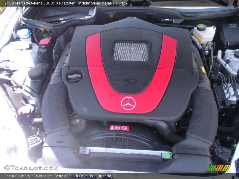 Iridium Silver Metallic / Black 2009 Mercedes-Benz SLK 350 Roadster