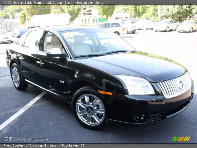 Black / Medium Light Stone 2008 Mercury Sable Premier AWD Sedan