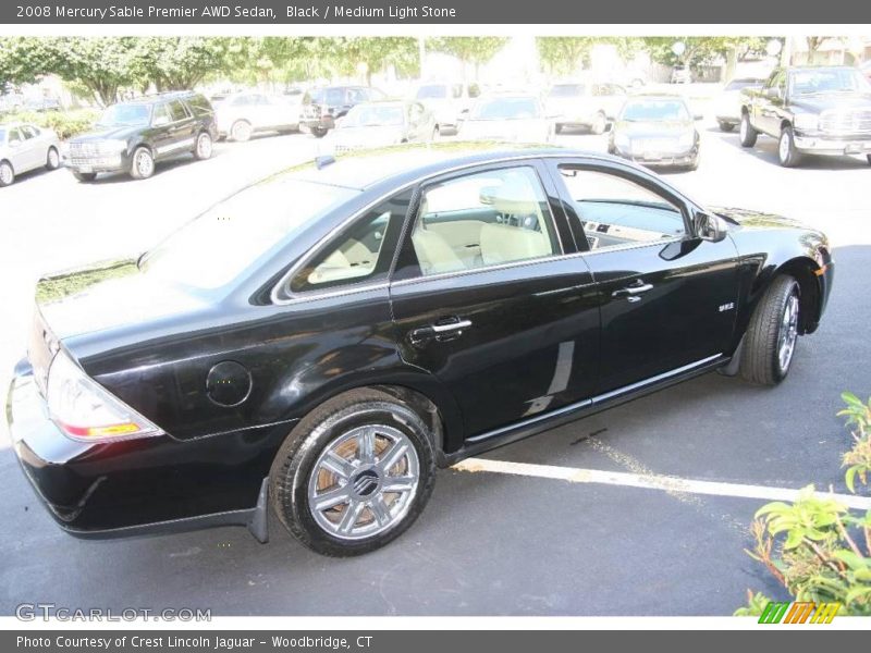 Black / Medium Light Stone 2008 Mercury Sable Premier AWD Sedan