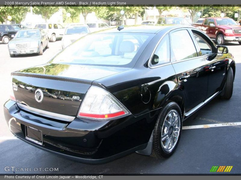 Black / Medium Light Stone 2008 Mercury Sable Premier AWD Sedan