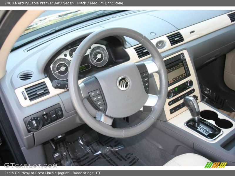 Black / Medium Light Stone 2008 Mercury Sable Premier AWD Sedan