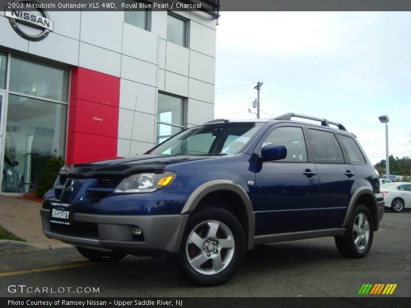Royal Blue Pearl / Charcoal 2003 Mitsubishi Outlander XLS 4WD
