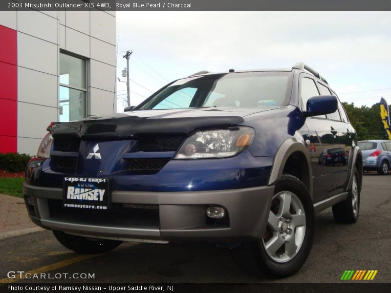 Royal Blue Pearl / Charcoal 2003 Mitsubishi Outlander XLS 4WD