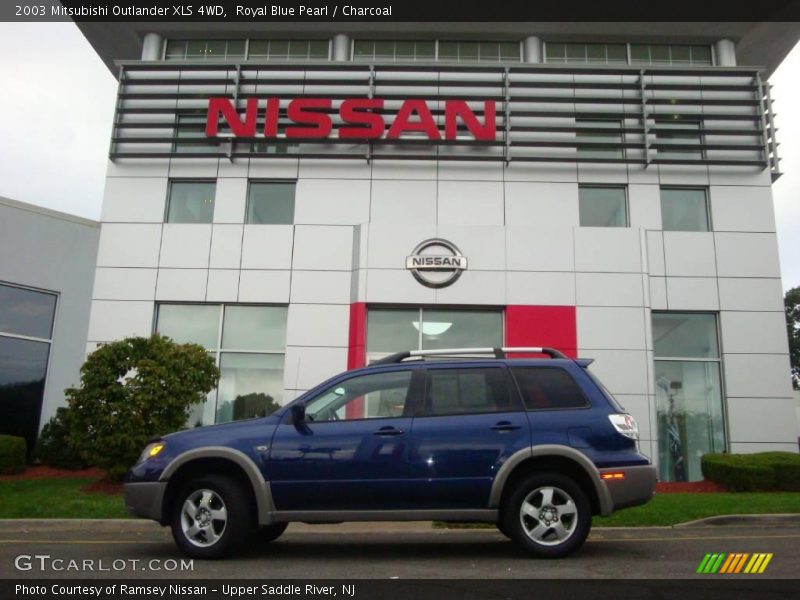 Royal Blue Pearl / Charcoal 2003 Mitsubishi Outlander XLS 4WD