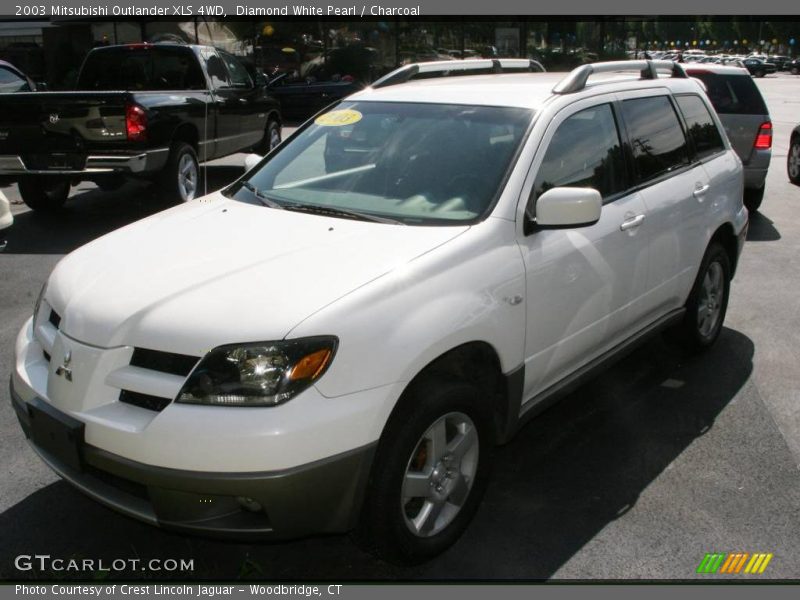 Diamond White Pearl / Charcoal 2003 Mitsubishi Outlander XLS 4WD