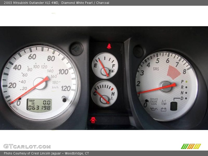 Diamond White Pearl / Charcoal 2003 Mitsubishi Outlander XLS 4WD