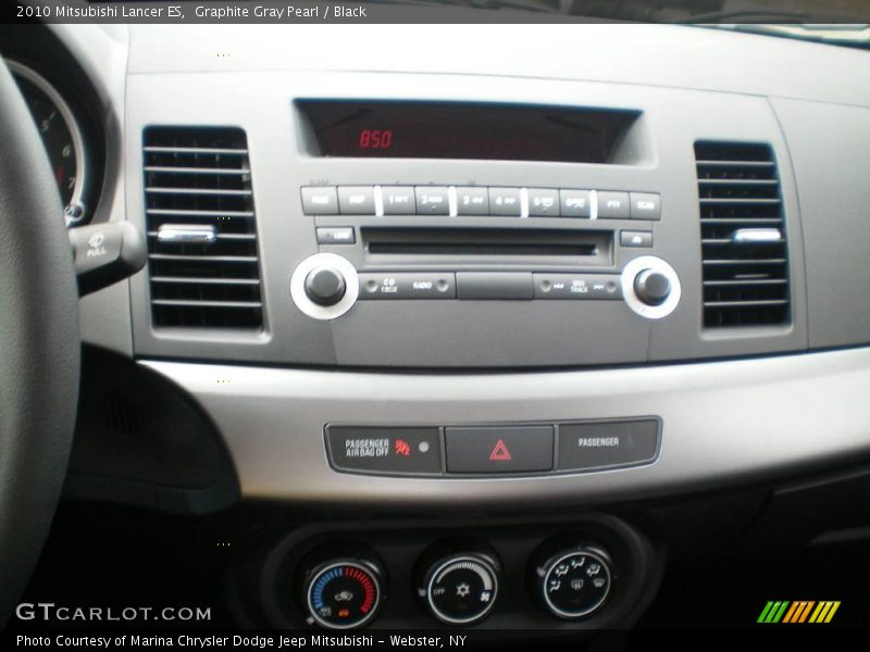 Graphite Gray Pearl / Black 2010 Mitsubishi Lancer ES