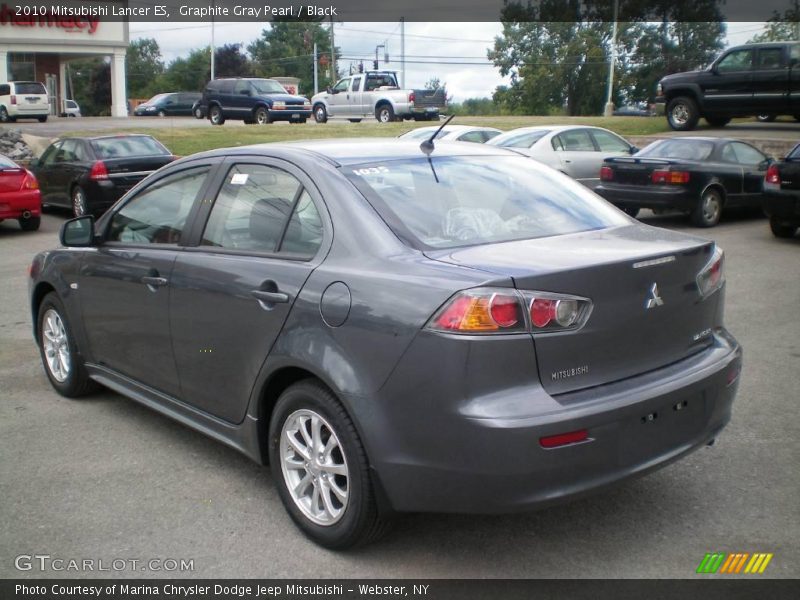 Graphite Gray Pearl / Black 2010 Mitsubishi Lancer ES