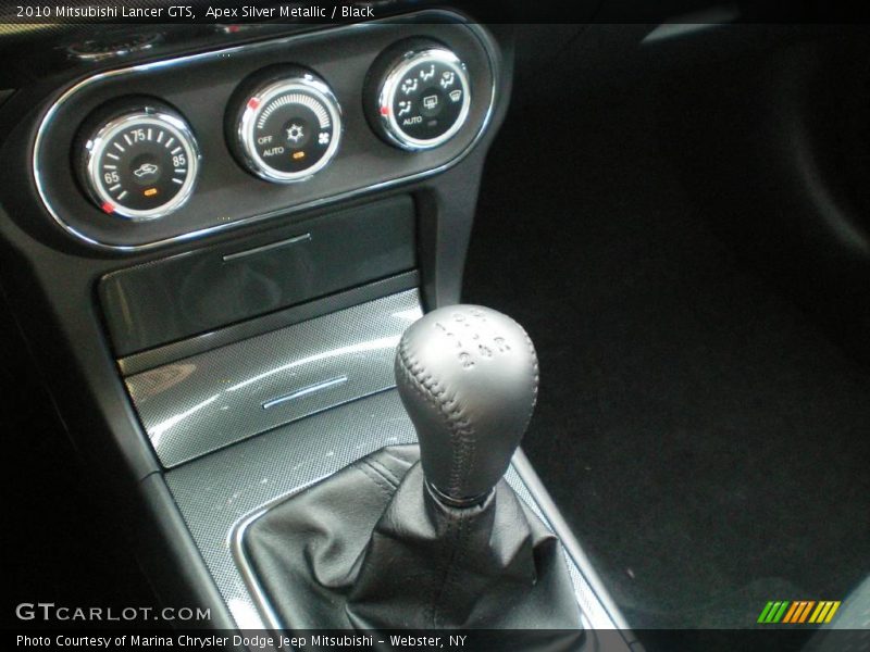 Apex Silver Metallic / Black 2010 Mitsubishi Lancer GTS