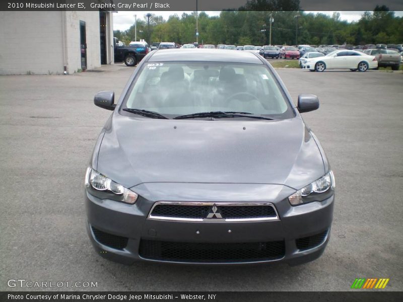 Graphite Gray Pearl / Black 2010 Mitsubishi Lancer ES