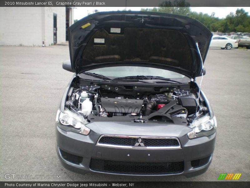 Graphite Gray Pearl / Black 2010 Mitsubishi Lancer ES