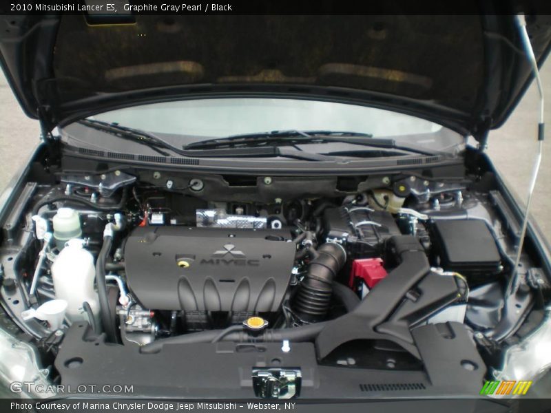 Graphite Gray Pearl / Black 2010 Mitsubishi Lancer ES